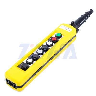 China Factory hot sales TNHA1-X871 plastic waterproof button lifting control switch with emergency stop for sale