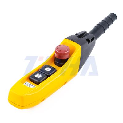 China TNHA1-61F 2 Speed ​​Crane Truck Pendant Control Station Plastic Emergency Stop for sale