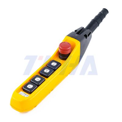 China TNHA1-62F 5 Position Emergency Stop Crane Push Button Switch Plastic Pendant Control Station for sale