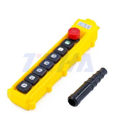 China TNHA1-63YS Plastic Crane Push Button With Emergency Reset Button Auto Stop for sale