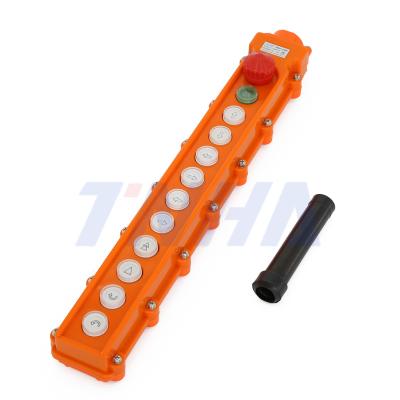 China TNHA1-65HK Emergency Stop Crane Push Button Switch Plastic Rainproof Pendant Control Station for sale