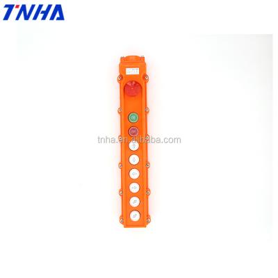 China TNHA1-64HB 9 Button Plastic Rainproof Electric Crane Remote Control Switch for sale