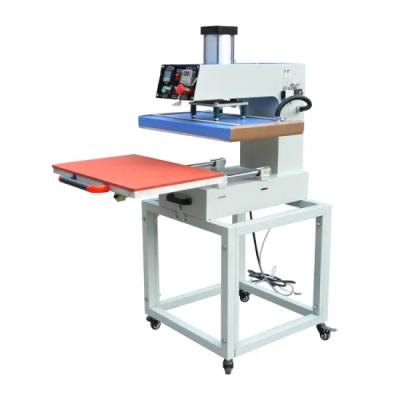 China Simple T Shirt Drawing Stations Pneumatic T Shirt Heat Press Printing Printer Machine for sale