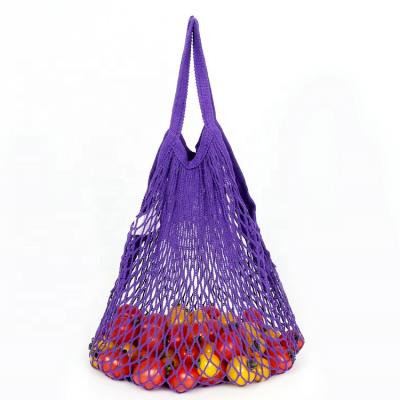 China Eco - Friendly Bag For Grocery Fruit Vegetable Organic Cotton Mesh for sale