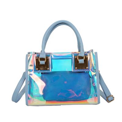 China Candy PVC Transparent Clear Shoulder Handbag Daily Used/Sport/Travel/Hot Selling Jelly Bag Fashion Cross - Body Bag Women for sale