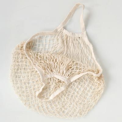 China Eco - Friendly Cotton Net Bag Grocery Mesh Bags Fruit Net Bag for sale