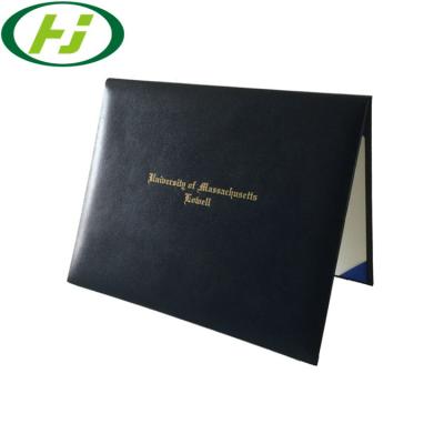 China PU Leather Certificate Cover Folder A4 Diploma Holder General Size Different Colors for sale