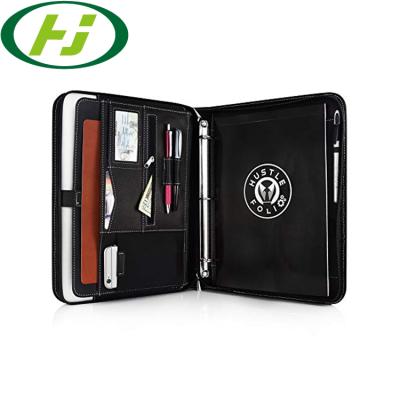 China Custom LOGO Medium Size Executive General Size PU Leather Padfolio Folder Folder For Conference for sale