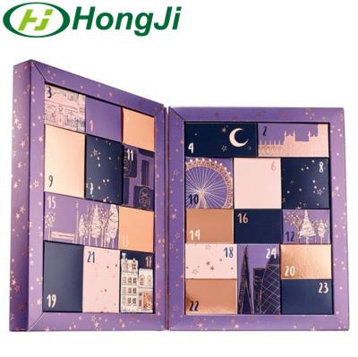 China Custom Printed Paper Chocolate Advent Calendar Packaging Box Handmade Hot Sale Gift Cardboard for sale