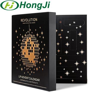 China Handmade Personalized Cardboard Gift Advent Calendar Box Paper Cardboard Packaging Box for sale