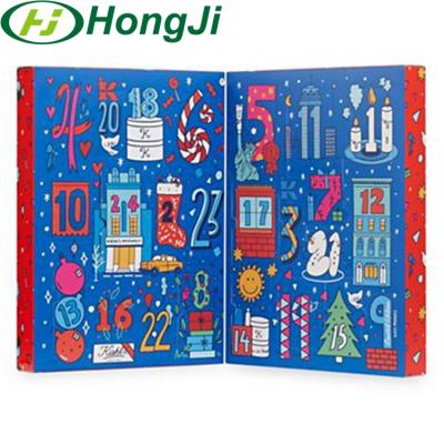 China Handmade Luxury Christmas Advent Calendar Gift Box With Customized Logo for sale