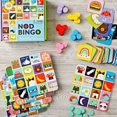 China Wooden Custom Design Kids Indoor Playing Card Board Games Set With Packaging Box for sale