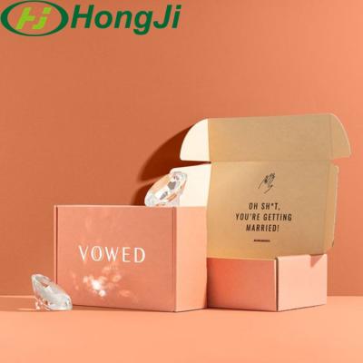 China Recyclable Luxury Custom Design Corrugated Paper Box Mailer Box For Packaging With Logo for sale