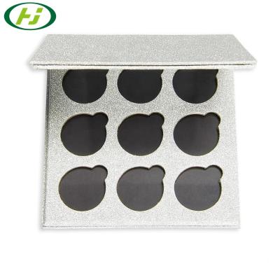 China 9 Colors Waterproof Empty Magnetic Eyeshadow Palette Case With Custom Logo for sale