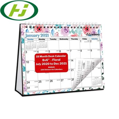 China Custom Printing Desktop Table Advent Calendar With Monthly Table Calendar Desk Calendar Logo for sale