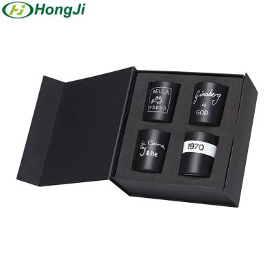 China Handmade Luxury Candle Packaging Box Rigid Candle Gift Box Set for sale