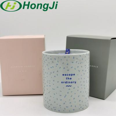 China Custom Luxury Paper Materials Paper Materials Candle Box Recycled Colorful Candle Packaging Box for sale