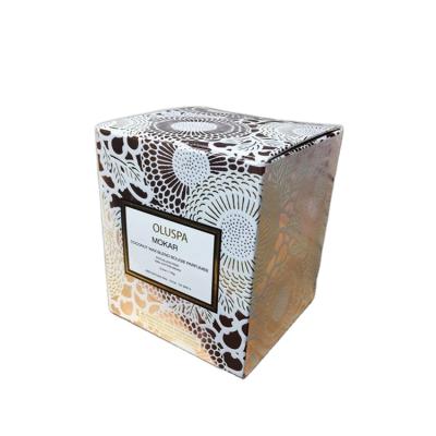 China Recycled Materials Wholesale Custom High Quality Scented Candle Paper Box Gift Box Packaging Candle for sale