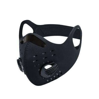 China Factory Price PM 2.5 Sport Breathable Dustproof Motorcycle Cycling Face Mask Reusable With Exhalation Filter Valves Riding Face Mask for sale