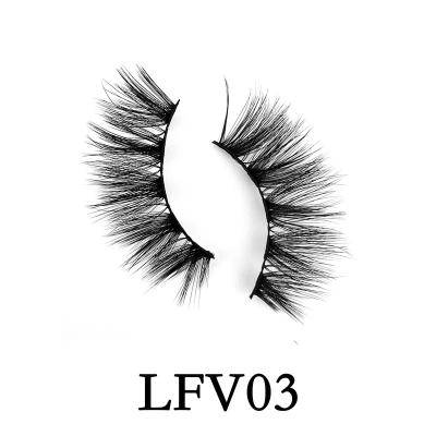 China Mink Eyelashes 8D Full Volume False Lashes Natural Mega Volume False Lashes Fluffy Tapered False Eyelashes for sale